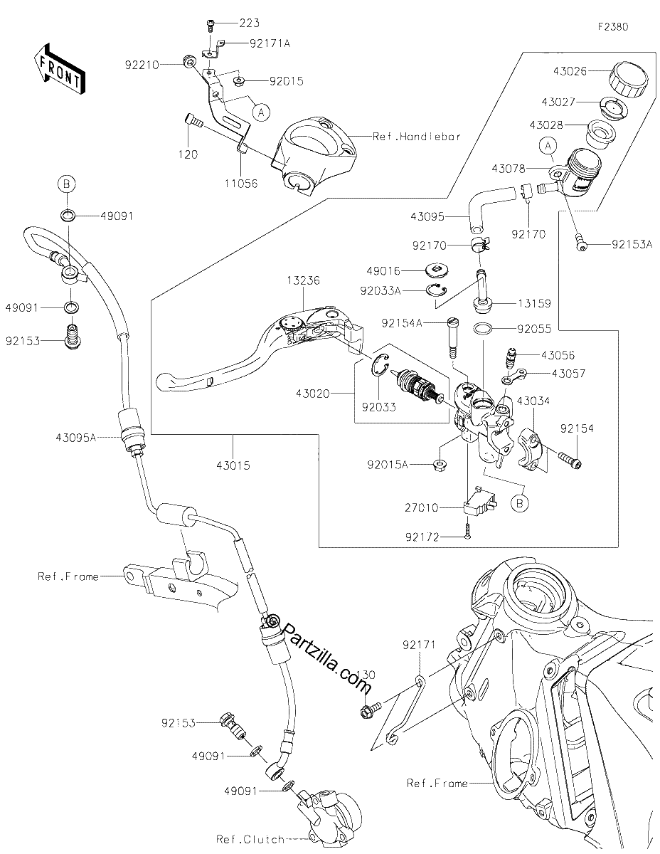 Diagrama de CLUTCH MASTER CYLINDER