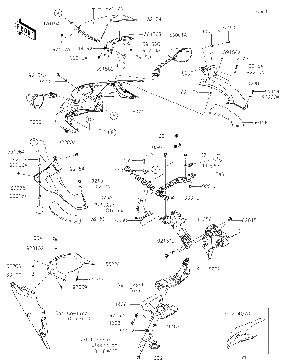 Diagrama de COWLING UPPER