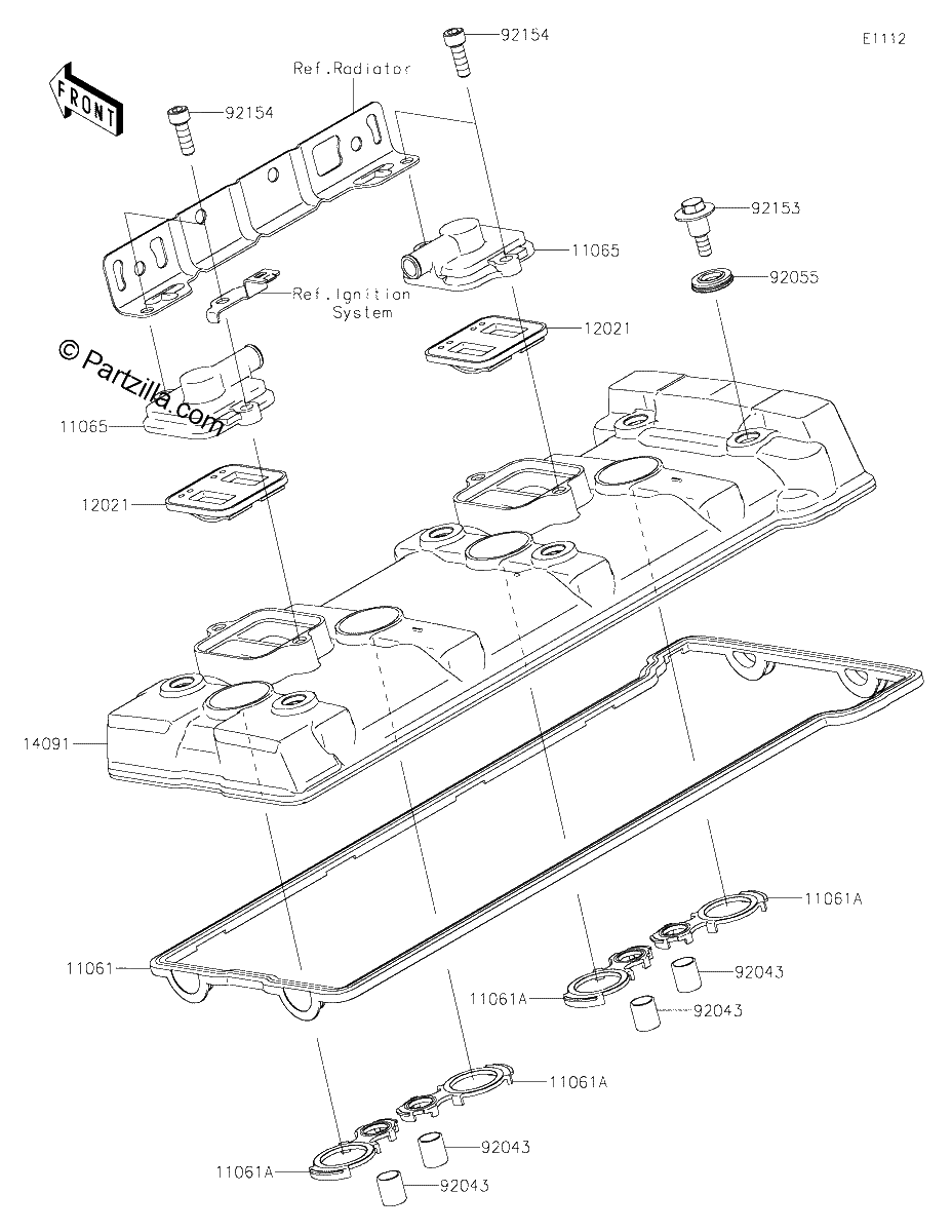 Diagrama de CYLINDER HEAD COVER