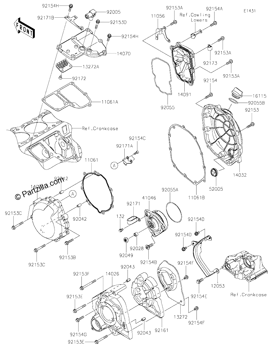 Diagrama de ENGINE COVER S