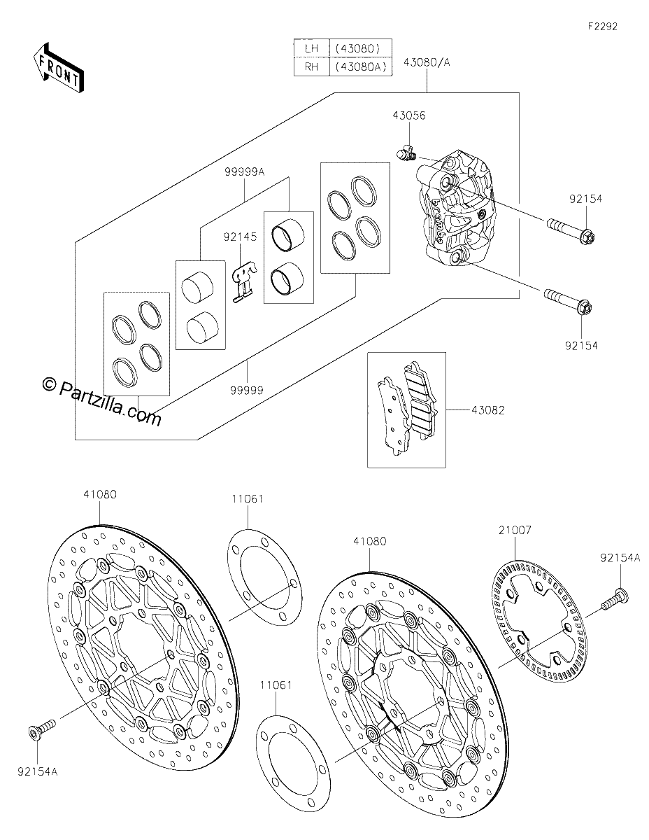 Diagrama de FRONT BRAKE