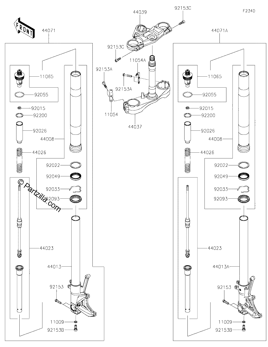 Diagrama de FRONT FORK