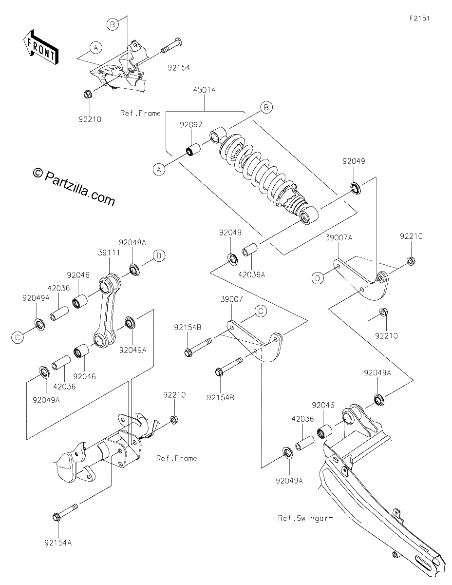 Diagrama de SUSPENSION SHOCK ABSORBER