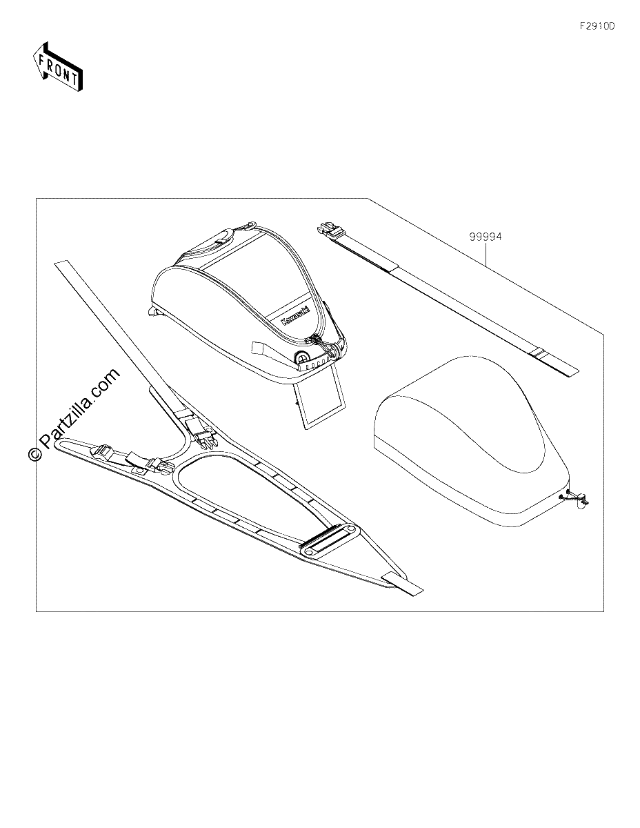 Diagrama de ACCESSORY TANK BAG