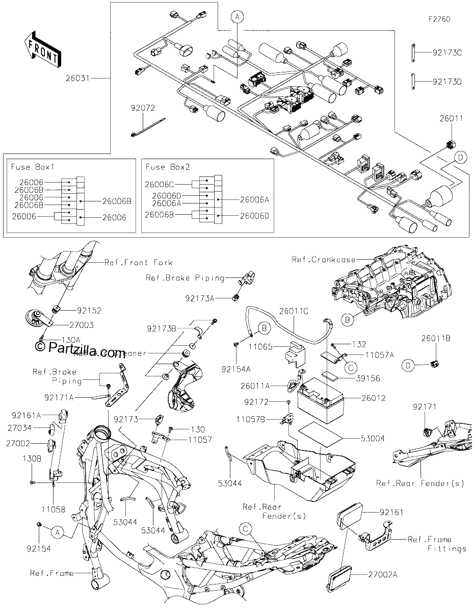 Diagrama de CHASSIS ELECTRICAL EQUIPMENT
