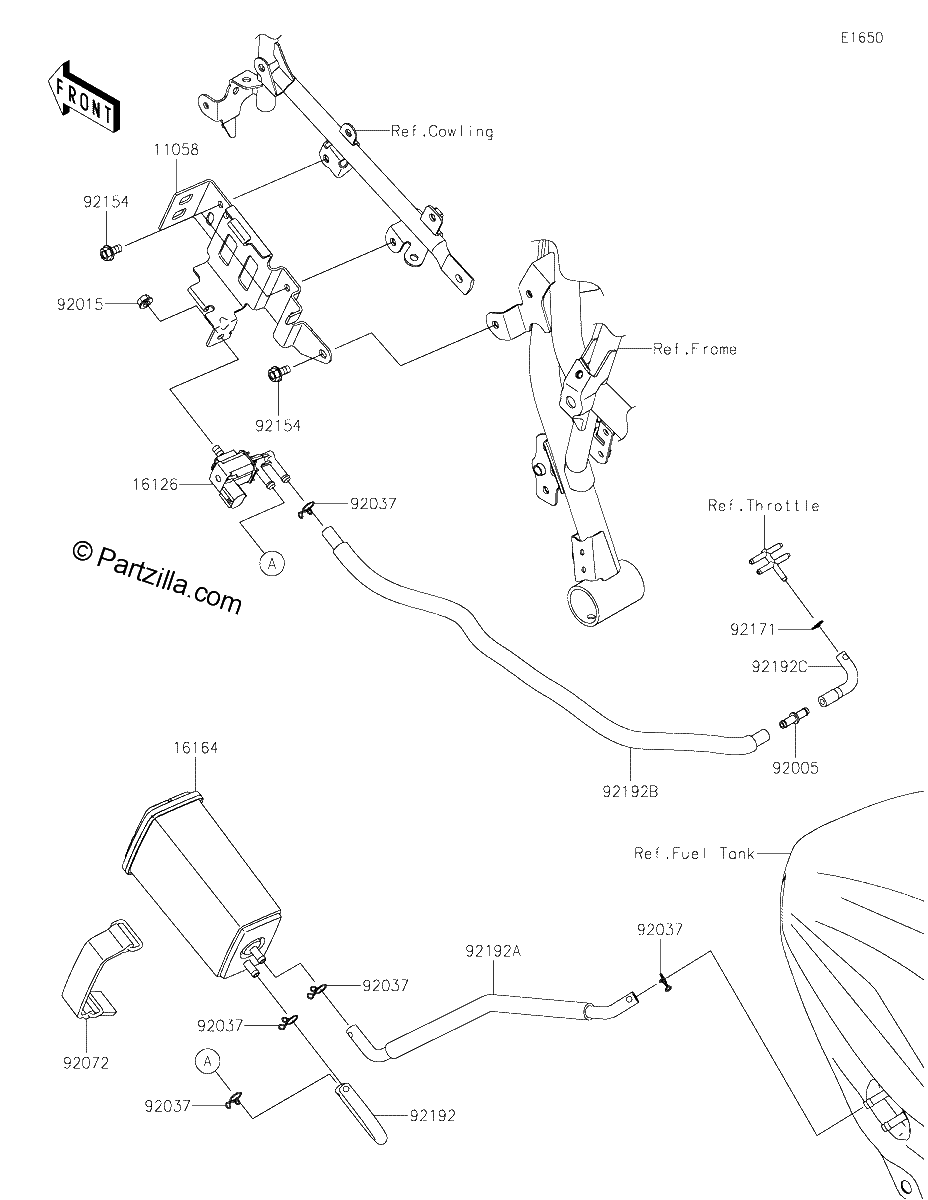 Diagrama de FUEL EVAPORATIVE SYSTEM