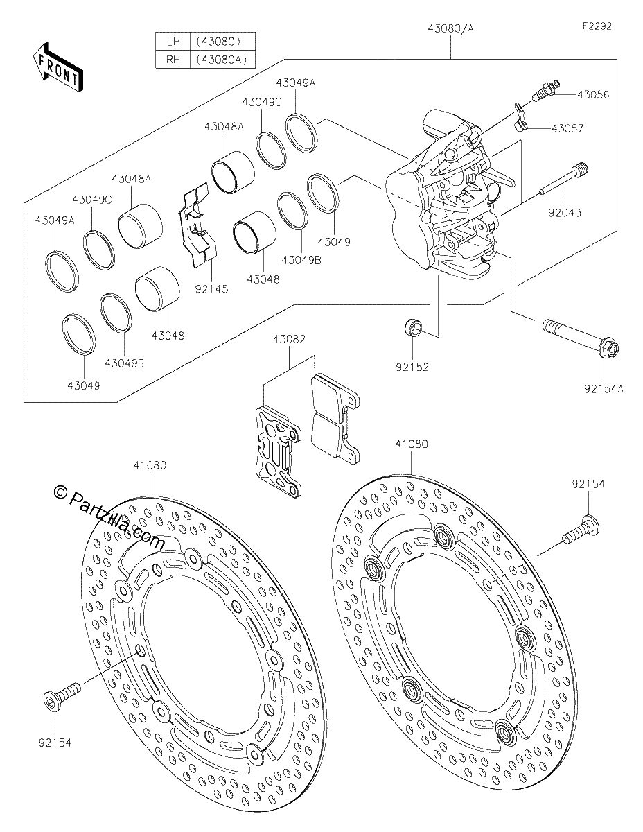 Diagrama de FRONT BRAKE