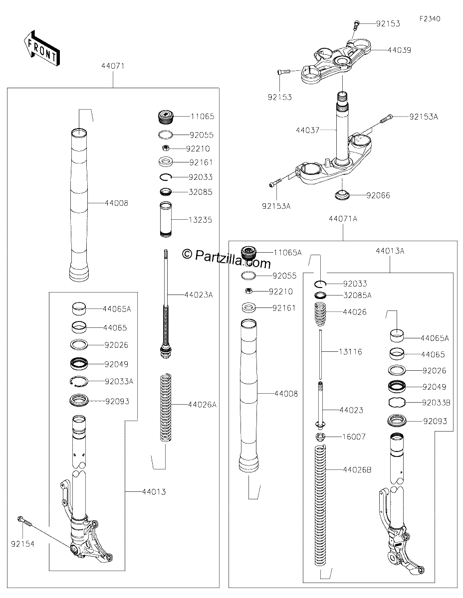 Diagrama de FRONT FORK