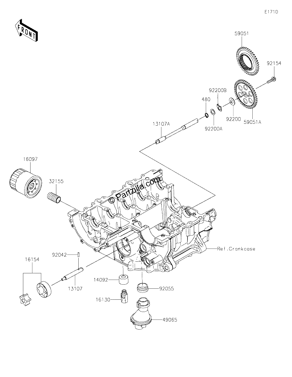 Diagrama de OIL PUMP OIL FILTER