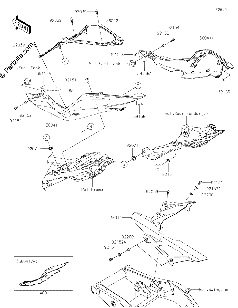 Diagrama de SIDE COVERS CHAIN COVER