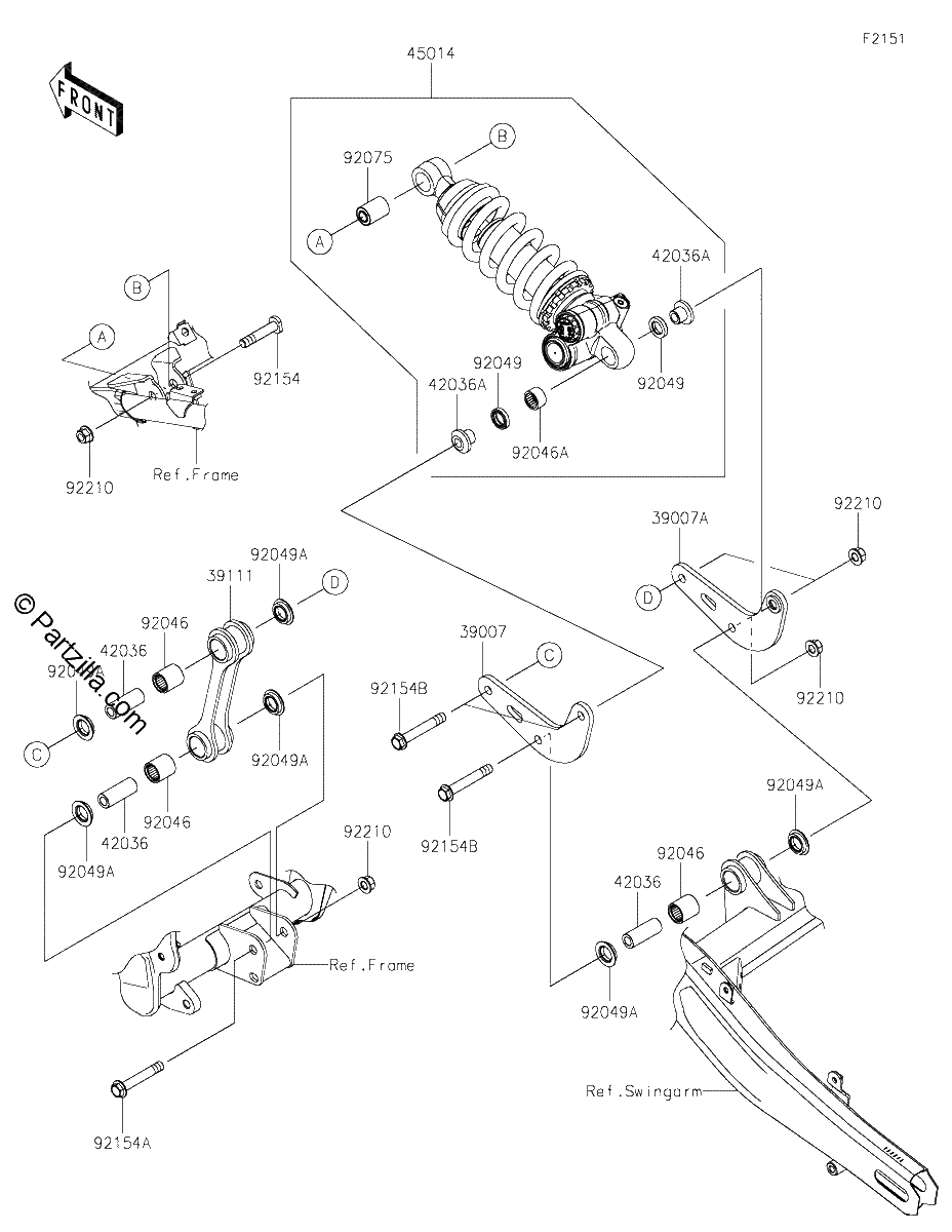 Diagrama de SUSPENSION SHOCK ABSORBER