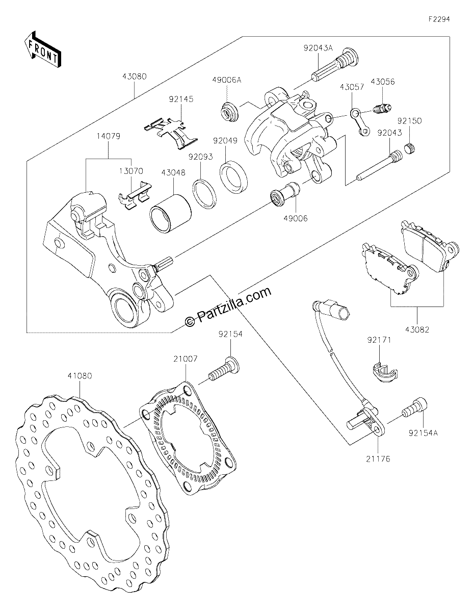 Diagrama de REAR BRAKE