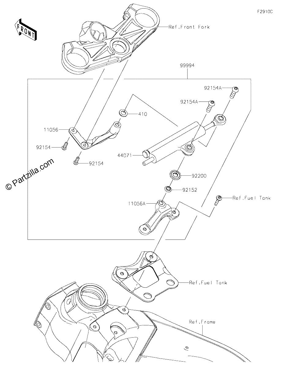 Diagrama de ACCESSORY STEERING DAMPER