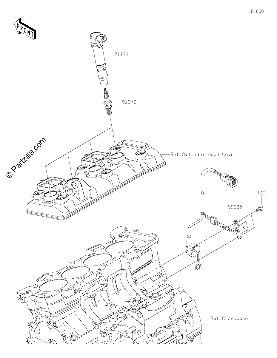 Diagrama de IGNITION SYSTEM