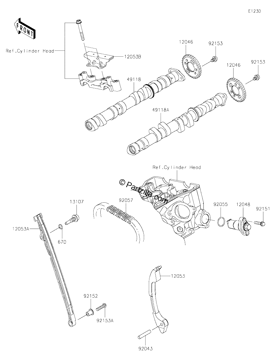 Diagrama de CAMSHAFT S TENSIONER