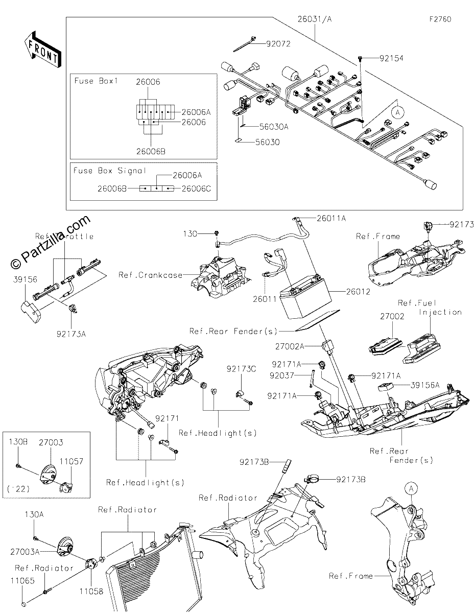 Diagrama de CHASSIS ELECTRICAL EQUIPMENT