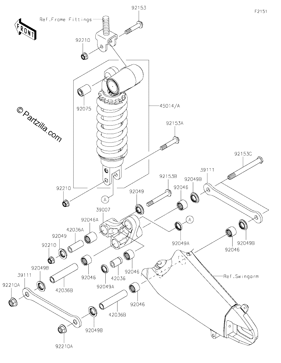 Diagrama de SUSPENSION SHOCK ABSORBER