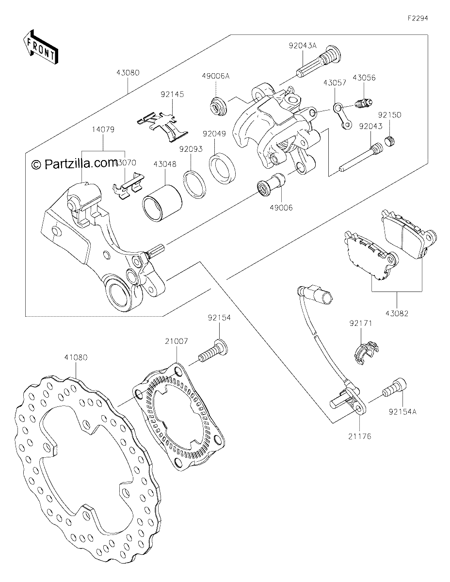 Diagrama de REAR BRAKE