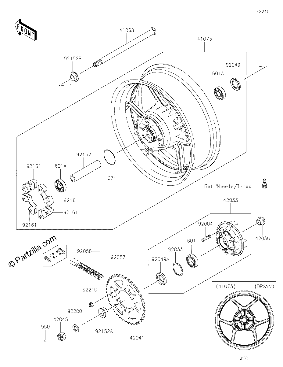 Diagrama de REAR HUB