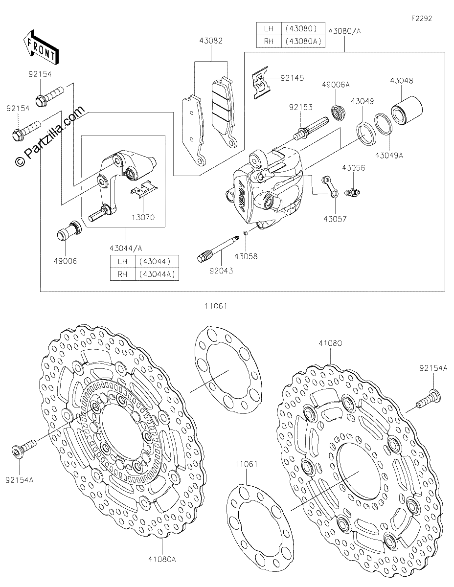 Diagrama de FRONT BRAKE