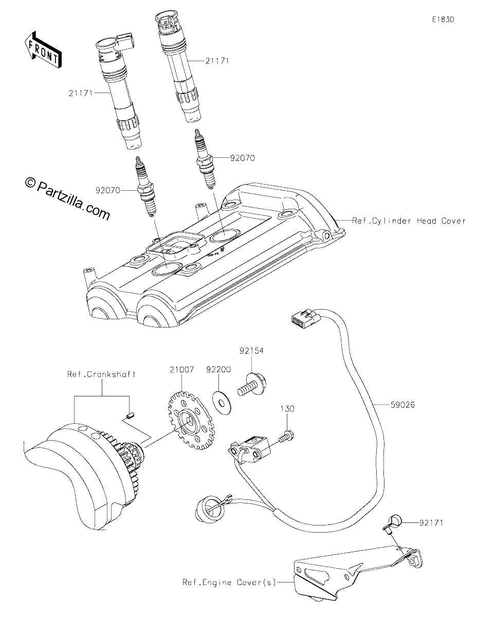 Diagrama de IGNITION SYSTEM