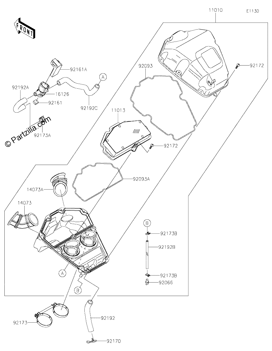 Diagrama de AIR CLEANER