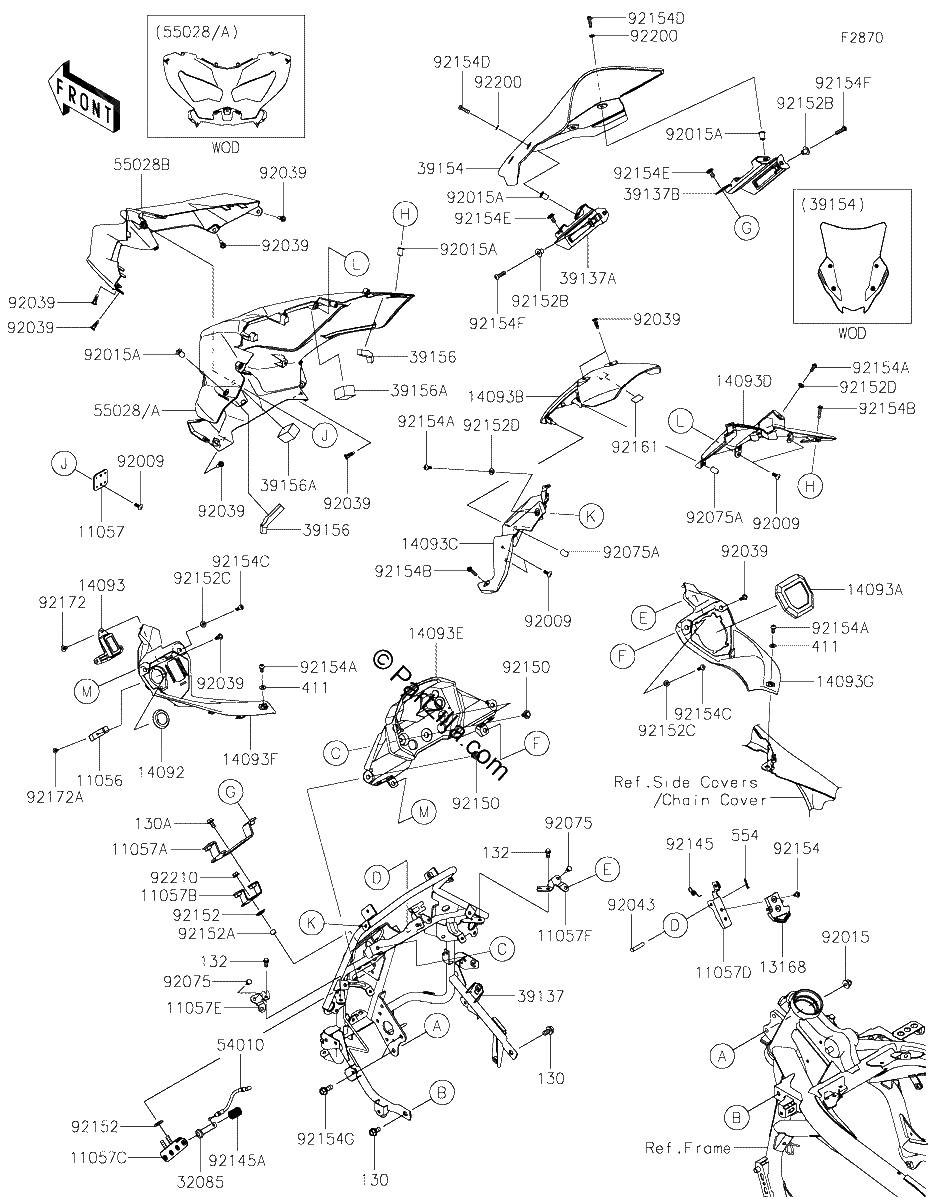 Diagrama de COWLING UPPER