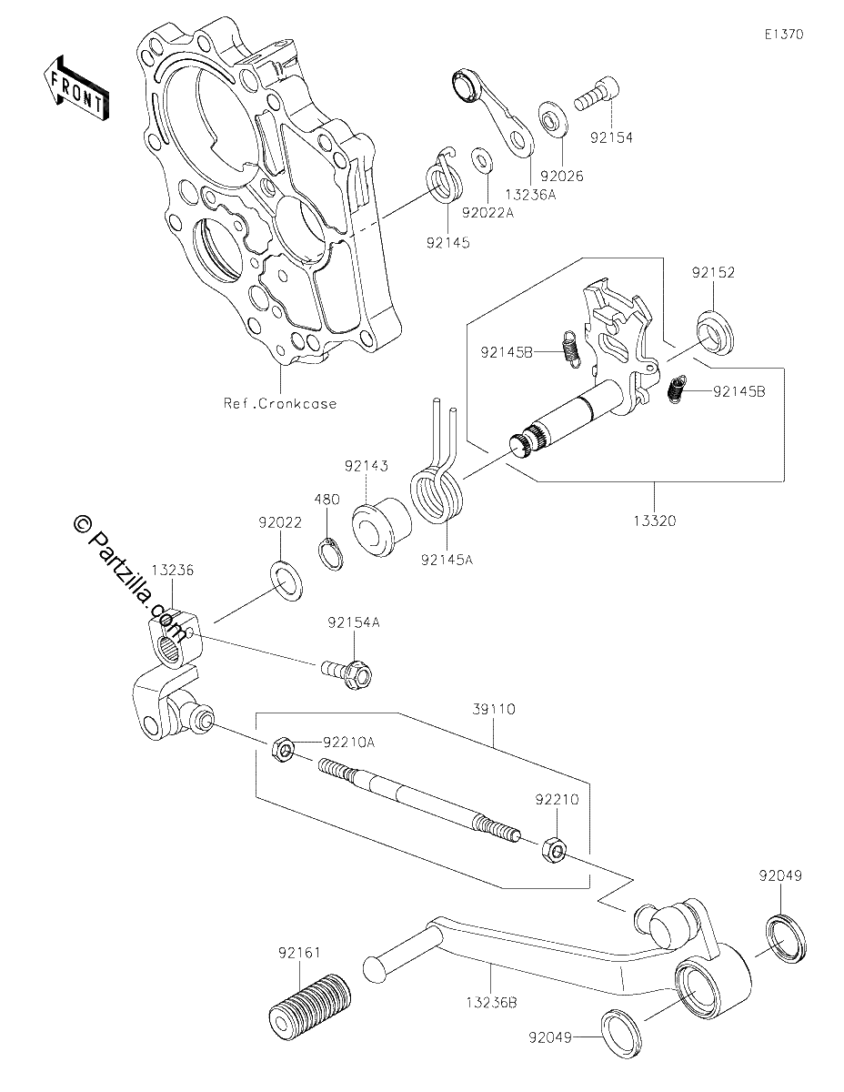 Diagrama de GEAR CHANGE MECHANISM