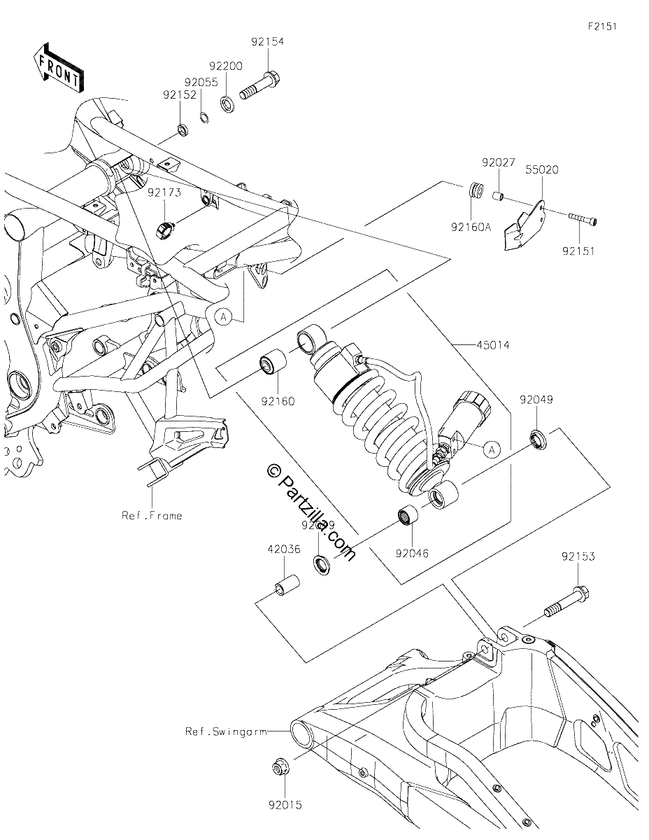 Diagrama de SUSPENSION SHOCK ABSORBER