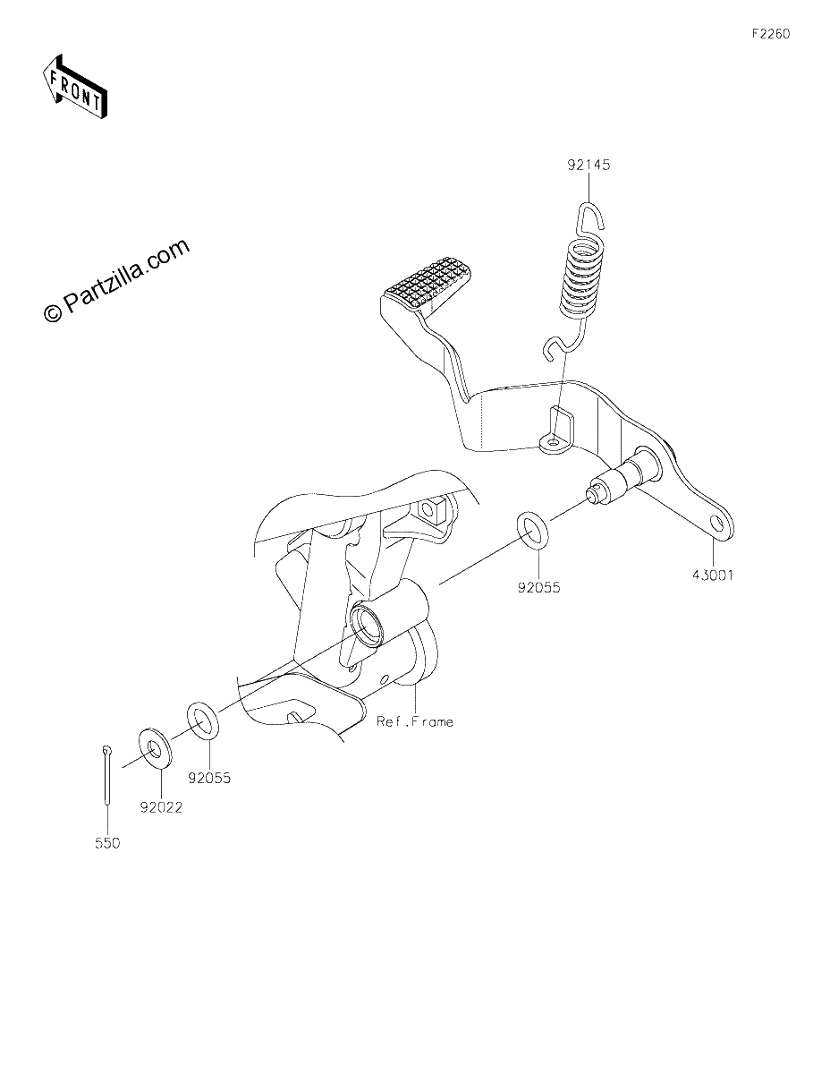 Diagrama de BRAKE PEDAL