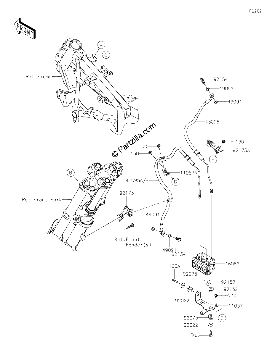 Diagrama de BRAKE PIPING