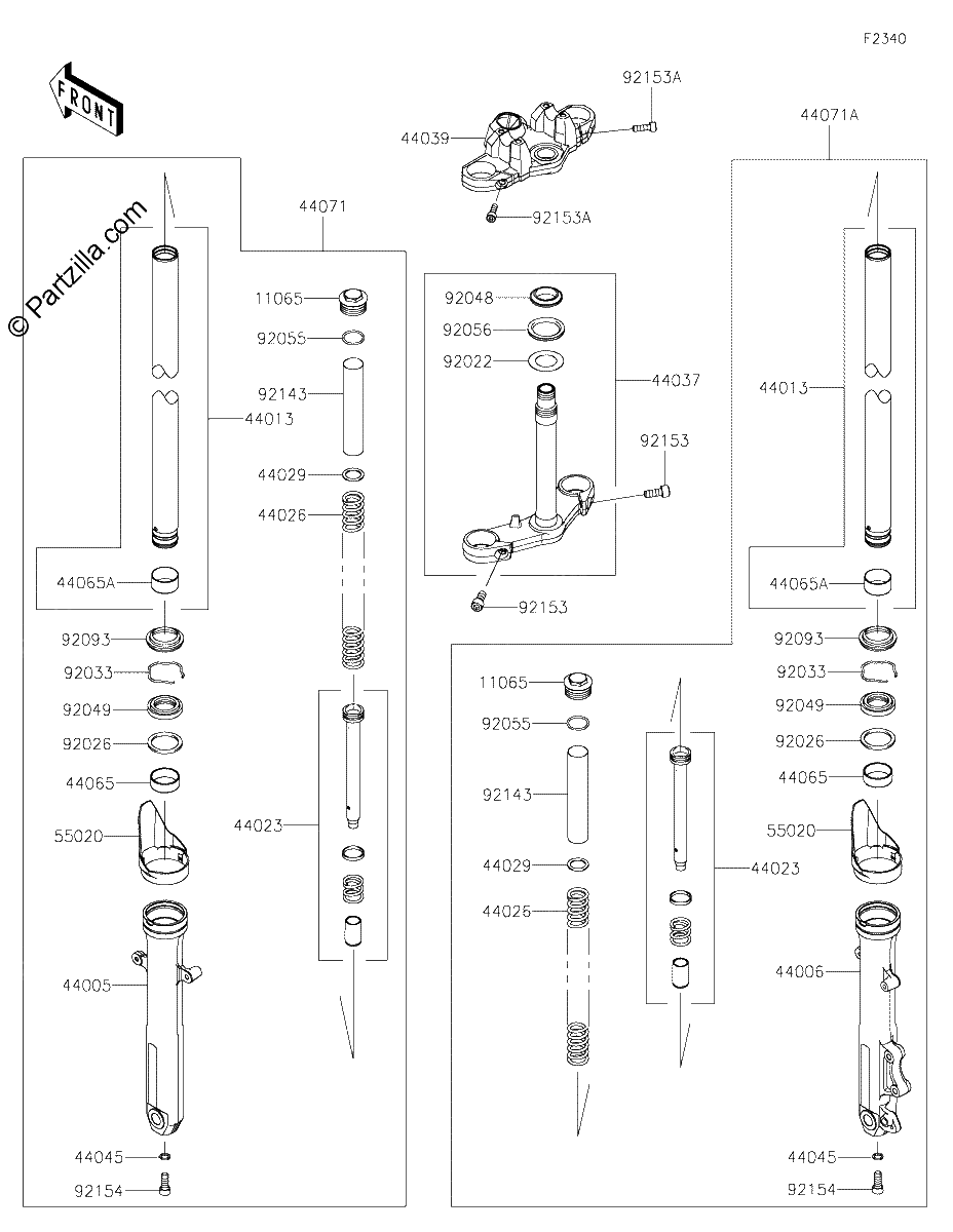 Diagrama de FRONT FORK