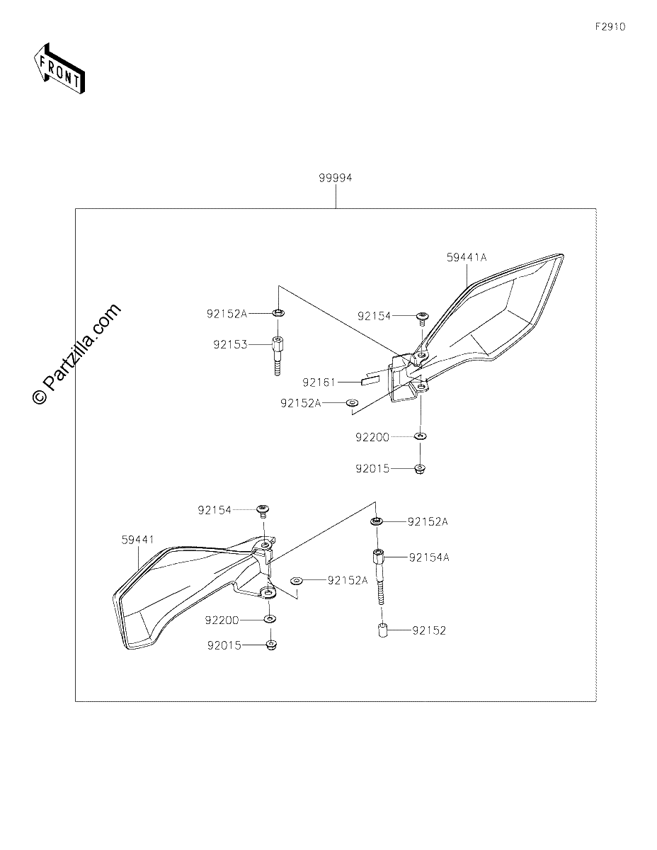 Diagrama de ACCESSORY HAND GUARD