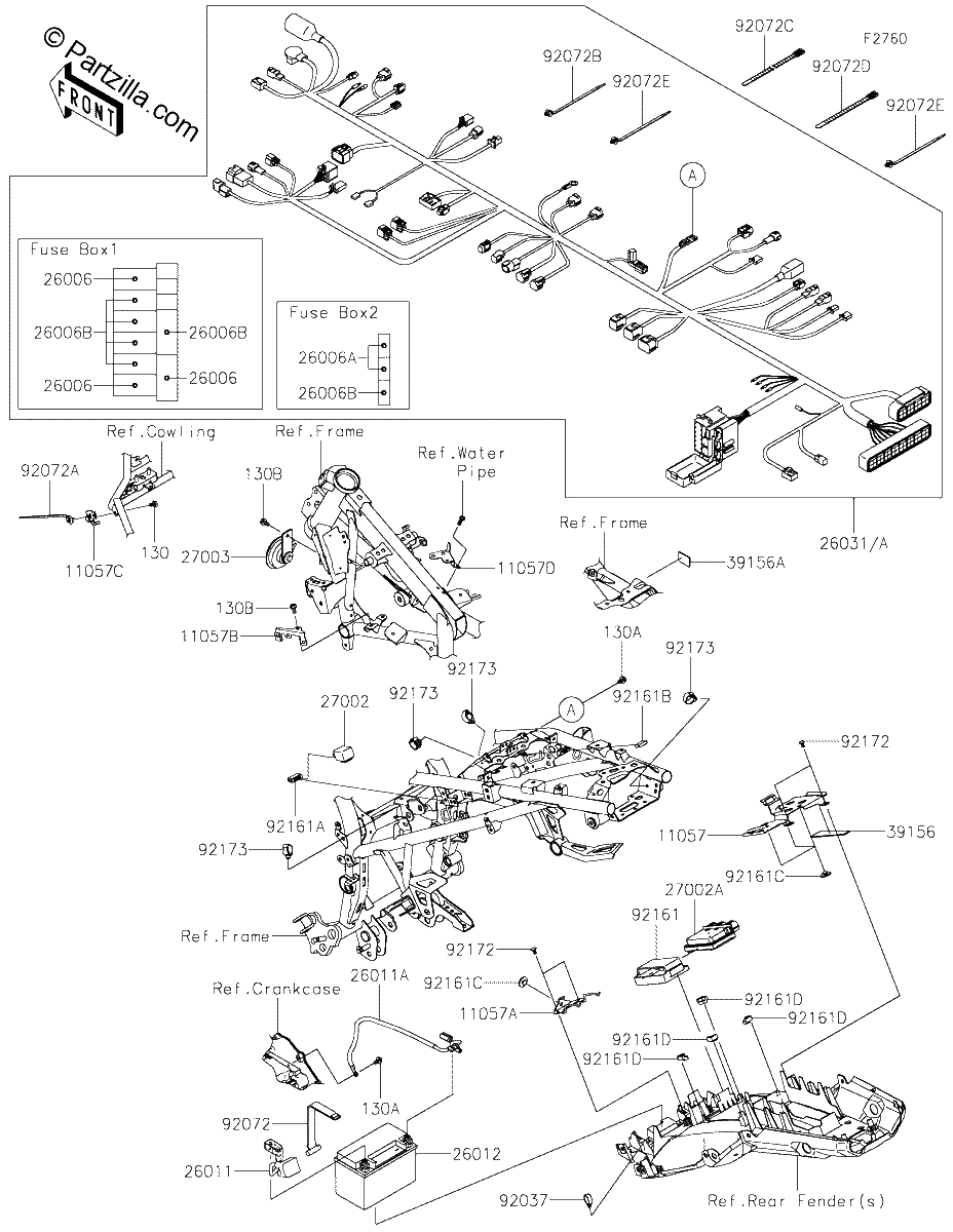 Diagrama de CHASSIS ELECTRICAL EQUIPMENT