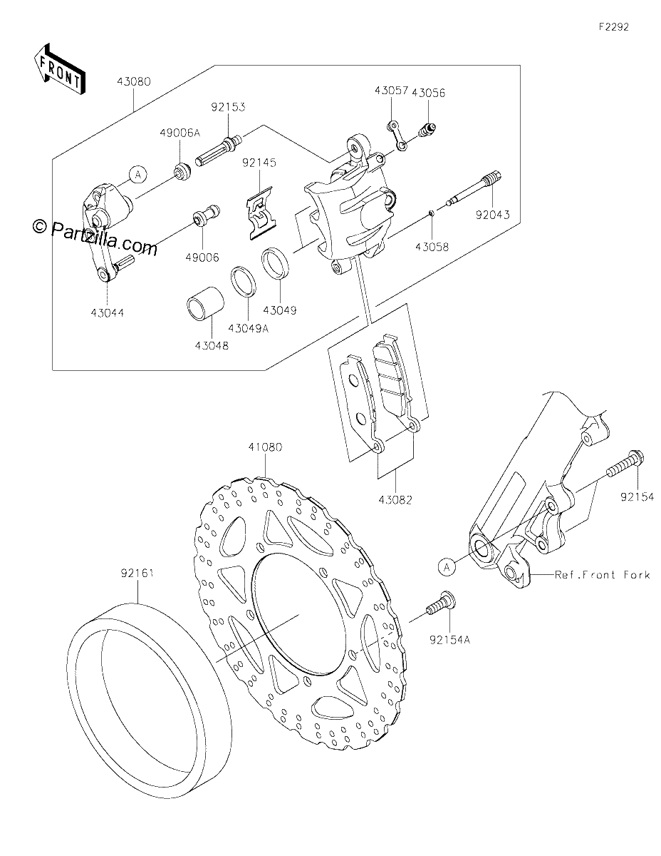 Diagrama de FRONT BRAKE