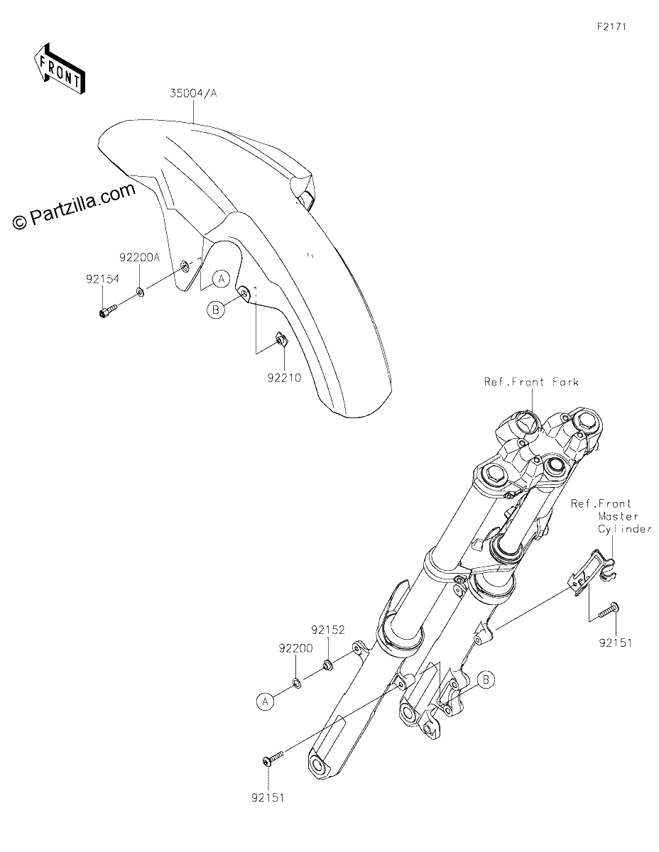 Diagrama de FRONT FENDER S