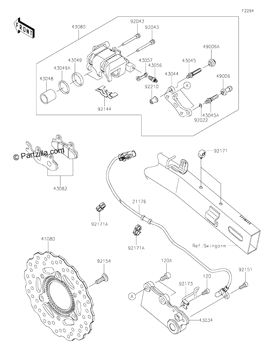 Diagrama de REAR BRAKE