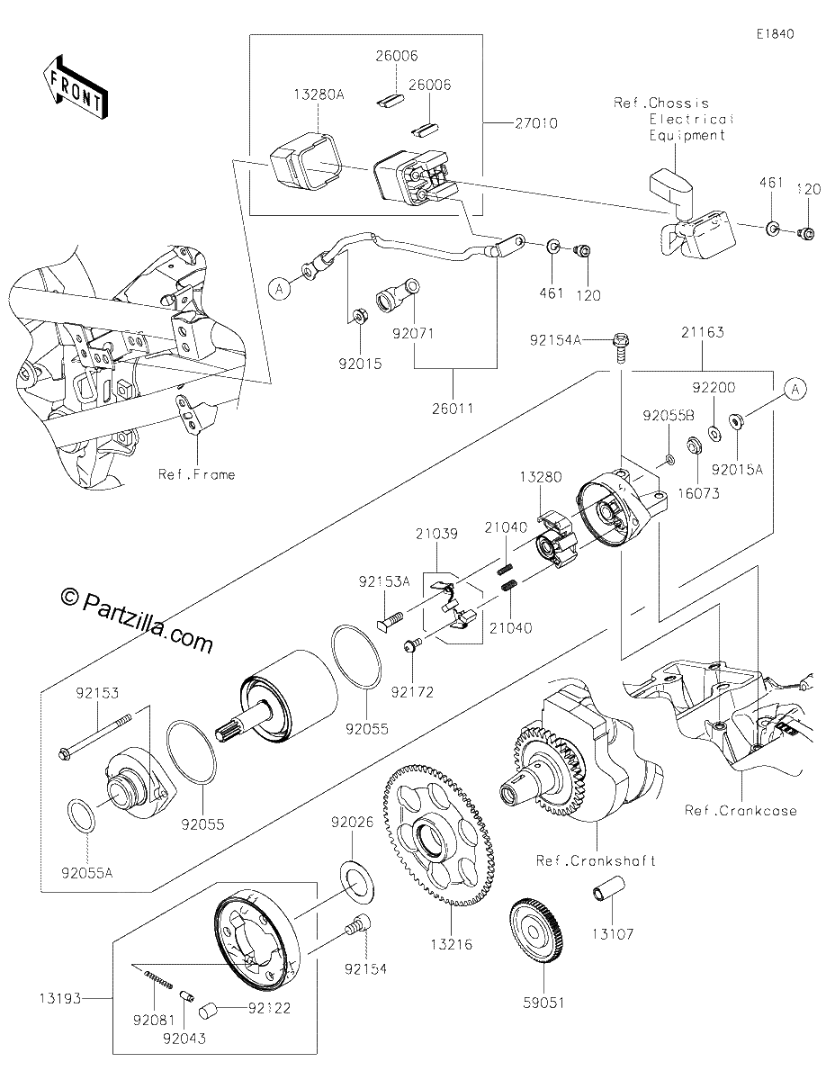 Diagrama de STARTER MOTOR