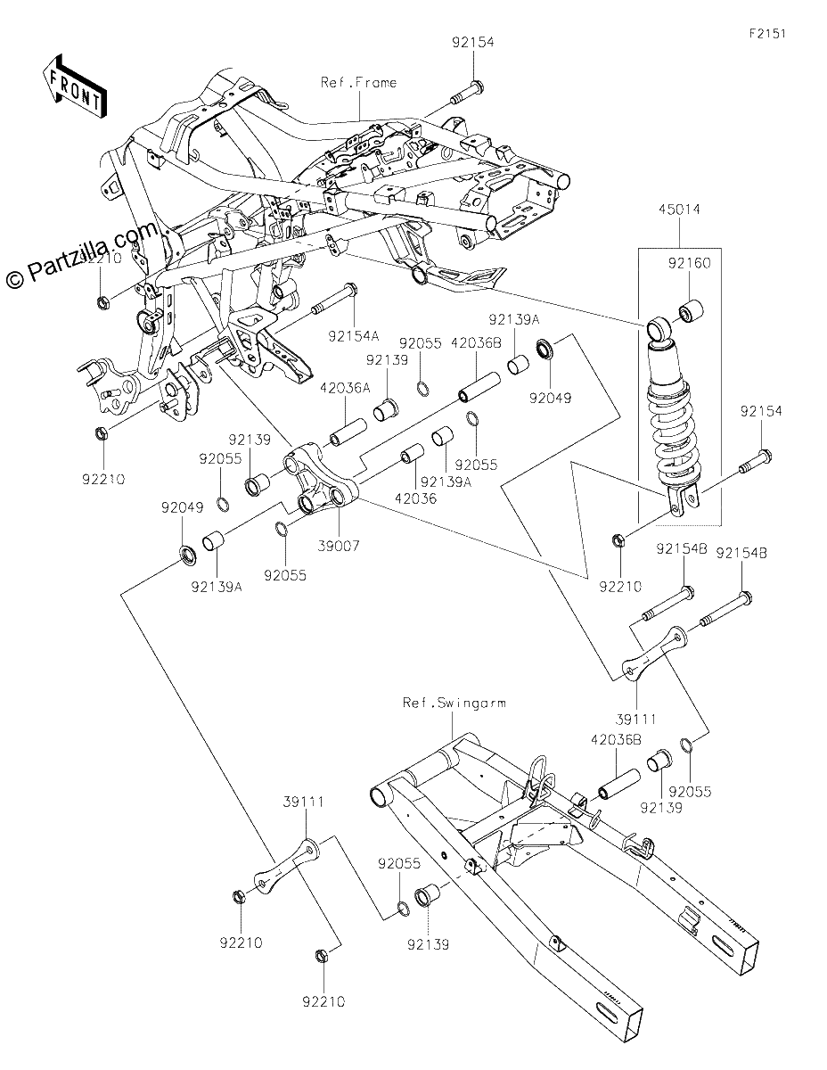 Diagrama de SUSPENSION SHOCK ABSORBER