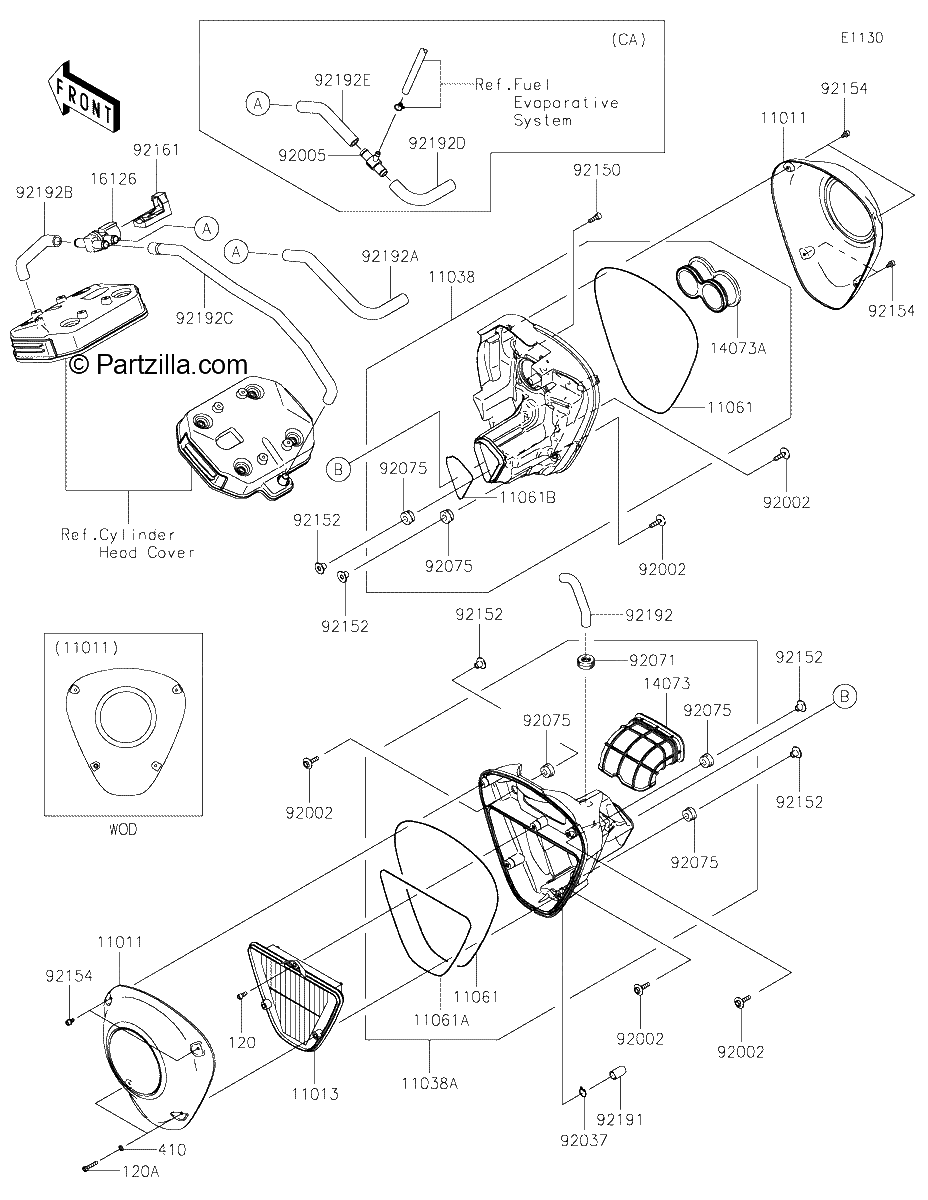 Diagrama de AIR CLEANER