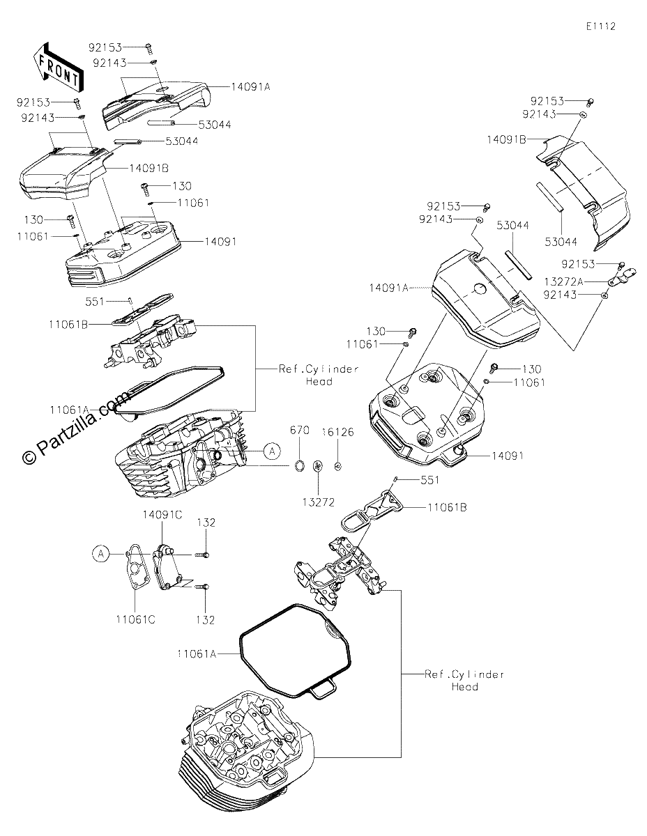 Diagrama de CYLINDER HEAD COVER