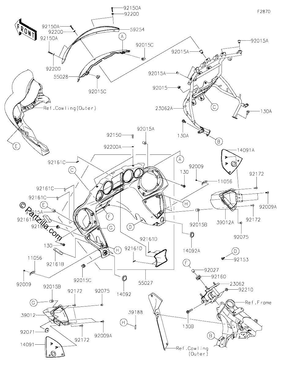 Diagrama de COWLING INNER