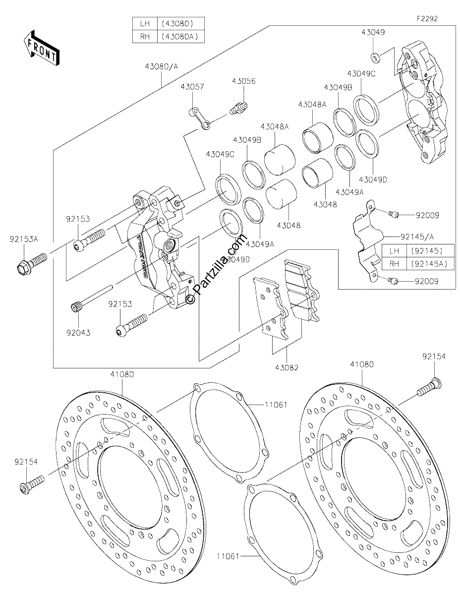 Diagrama de FRONT BRAKE