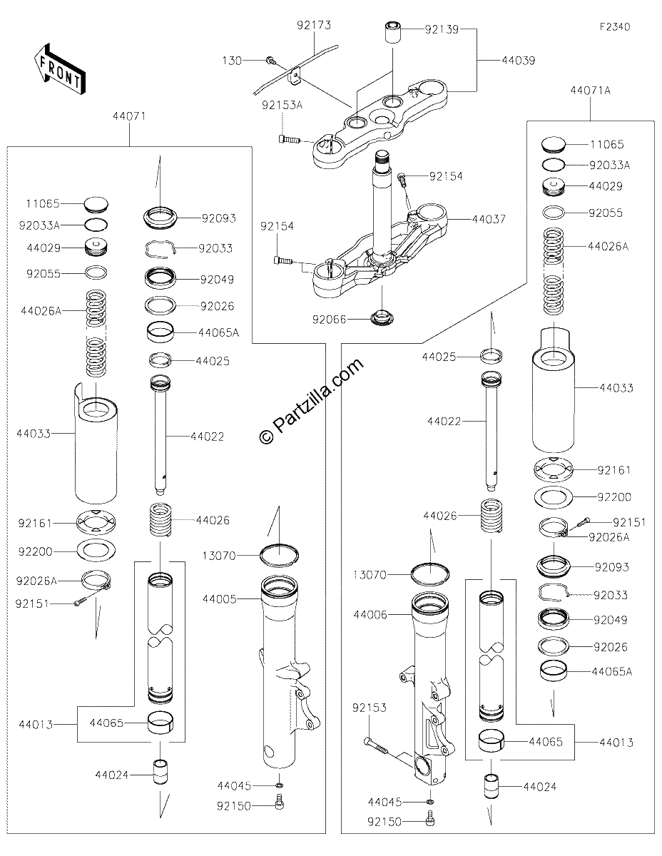 Diagrama de FRONT FORK