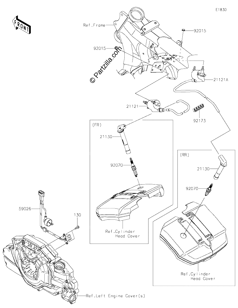 Diagrama de IGNITION SYSTEM