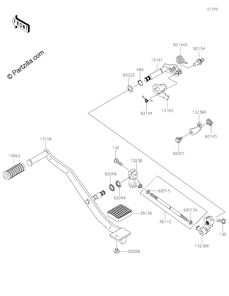 Diagrama de GEAR CHANGE MECHANISM
