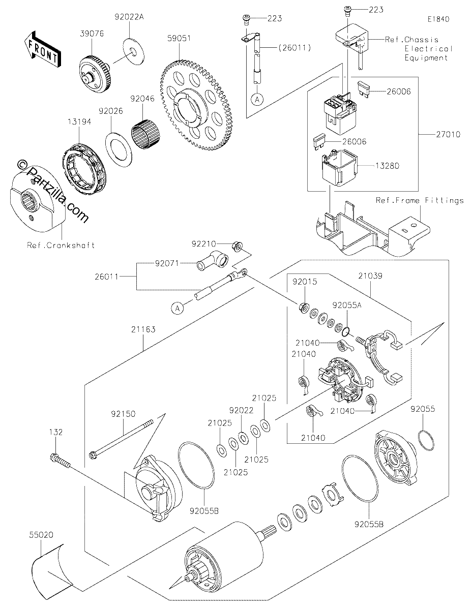 Diagrama de STARTER MOTOR