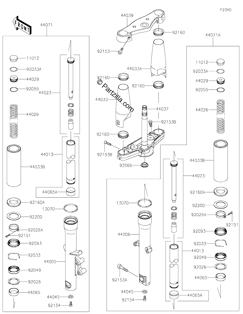 Diagrama de FRONT FORK