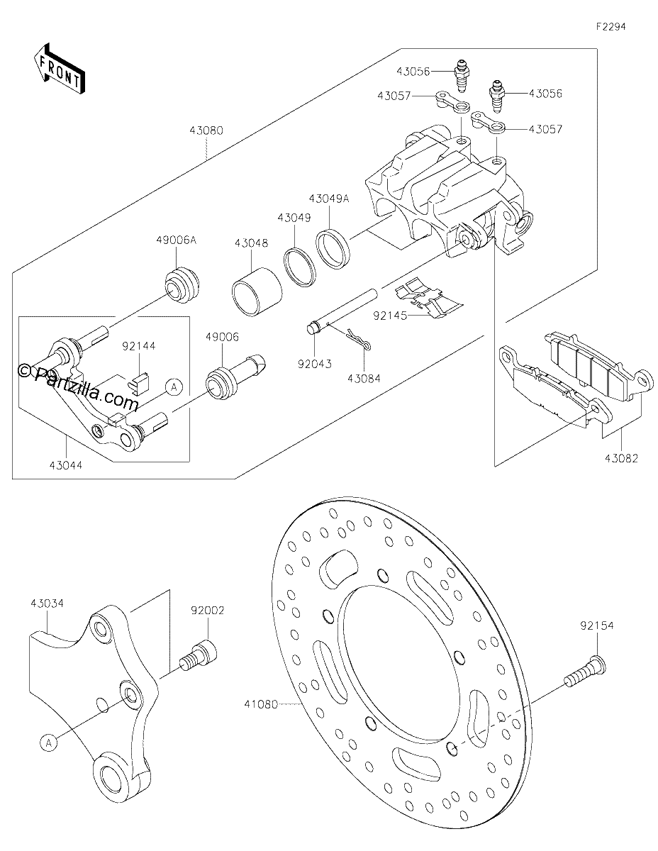 Diagrama de REAR BRAKE
