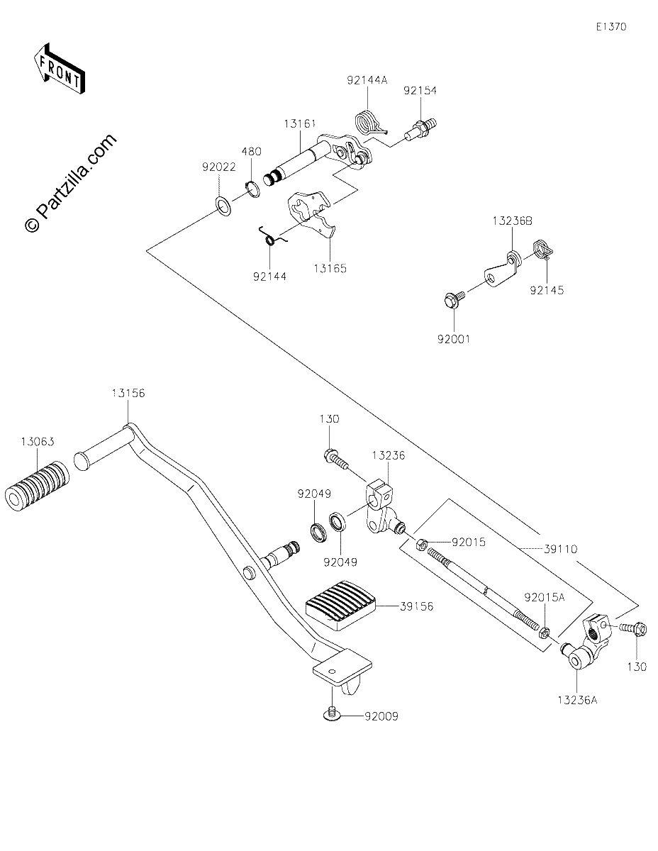 Diagrama de GEAR CHANGE MECHANISM